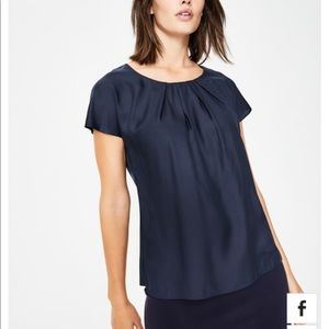 Boden ravello top - navy size 2